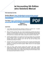 Managerial Accounting 5th Edition Jiambalvo Solutions Manual 1