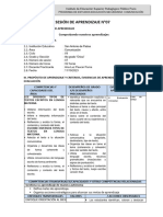 Sesion de Aprendizaje N°07 - 4to Grado San Antonio de Padua