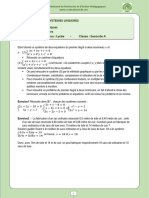 Math Sa - Systemes Lineaires