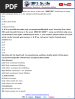 SBI Clerk Prelims Reasoning Questions