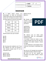 Matemática 4º Ano - Porcentagem