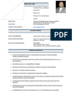 Curriculum Vitae Jose Fernandez