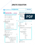 Class 10 Mcqs Maths Chapter Quadratic Equation