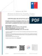 Certificado de Constitucion