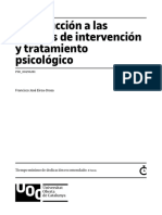 Introducción A Las Técnicas de Intervención y Tratamiento Psicológico