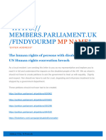 PIP Doc (UK) Copy of DLM Letter To MP