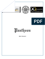 Pantheon: Quiz 1 Answers