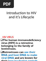 Introduction To HIV and Its Lifecycle