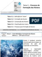 Aula 5 - Ciclo Hidrológico & Formação Das Núvens