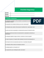 Checklist para Seguranca Dos Alimentos