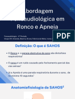 Abordagem Fonoaudiologica em Rouca e Apneia