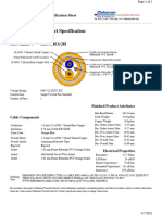 Dekoron Cable Product Specification Sheet