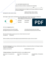 Avaliação 3ºbimestre - 4ºano