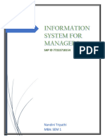 Information System For Managers