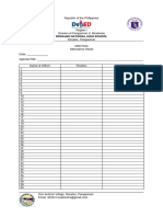 MEETING Attendance Sheet