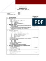 Meeting Agenda Template 18