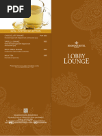 Lobby Lounge Coffee Menu