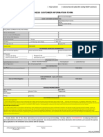 Business Customer Information Form