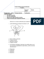 Prueba Ciencias Naturales 3ra Unidad