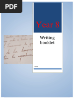 Y9 Writing Booklet