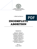 Incomplete Abortion MINI CASE STUDY (Group 3)