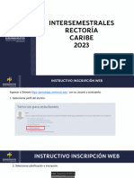 Horarios Intersemestral Caribe 2023