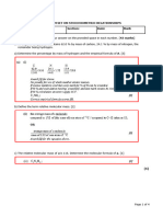 Mark Scheme Additional Problem Set