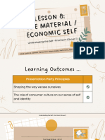 Lesson 8 The MaterialEconomic Self