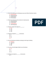 Minor Blood Group Mcqs