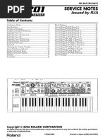 Roland SH 201 Service Manual