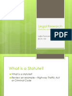 Statutes and Regulations