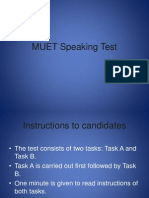 MUET Speaking Test