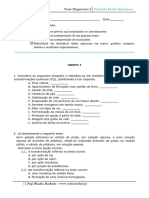 CFQ 8ºano Teste Diagnostico