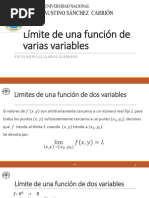 Limites de Varias Variables - Presencial