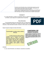 Atividade 5 Ano Texto Informativo