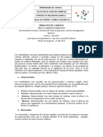 Trabajo Autónomo Hidratos de Carbono