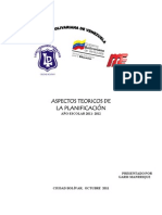 Aspectos Teóricos de La Planificación