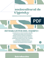 Teoría Socio Cultural Vigotsky