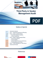 Day 1 - Third Party Vendor Management Audit - 2022