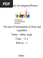 Chemistry Investigatory Project