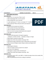 SR Physics - Narayana Imp Questions