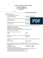 Class - XI CHEMISTRY ASSIGNMENT CH-3