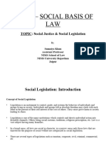 Unit 1 - (5) Social Justce & Social Legislation