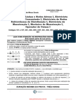 Eletricista de Linhas de Transmissão I Cemig Edital 01 2012 Multilpa Escolha 101 A 601