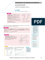 AP04 Outils Mathématiques - Des Dérivées Aux Primitives (Cours Au 19 Octobre 2023)