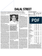 Rakesh Jhunjhunwala Portfolio - October 2011