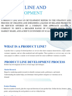 Production Line and Its Developments