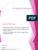 Unit 6 - Logistics & Supply Chain Management - To Sts