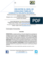 Relación Entre El Nivel de Funcionalidad Familiar Y Conducta Violenta en Niños