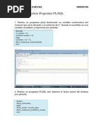 Tarea 2.1. Realizar Programas PL SQL